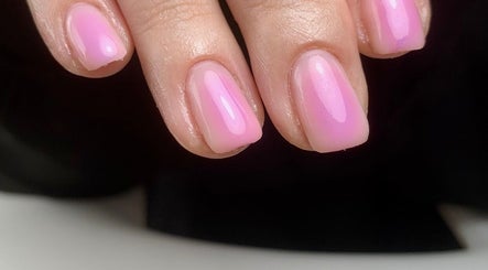 Perfect pink gel nails at The Elizabeth Nail Co., Shoreham-by-sea, England, GB. Experience expert nail services.