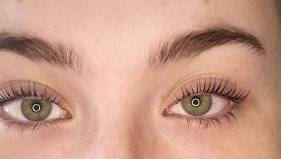 Close-up of enhanced lashes at Luxe Lashes, Jersey, St Helier, JE - exuding elegance and style.