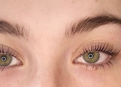 Close-up of enhanced lashes at Luxe Lashes, Jersey, St Helier, JE - exuding elegance and style.