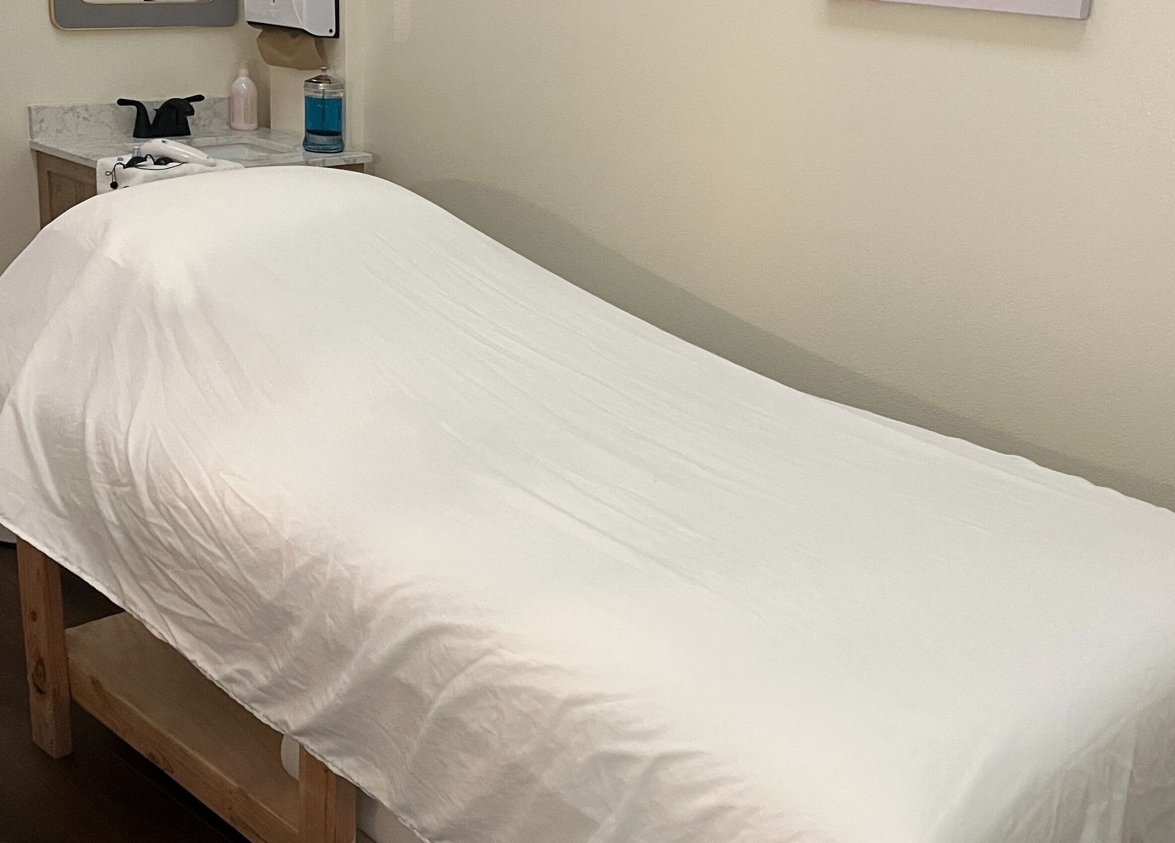 Cozy massage room at June Spa Retreat Thai Massage, Facials and Waxing in Las Vegas, Nevada, US.