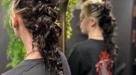 Curly updo hairstyle created at Retro Rose Hair & Beauty, Guisborough, England, GB.