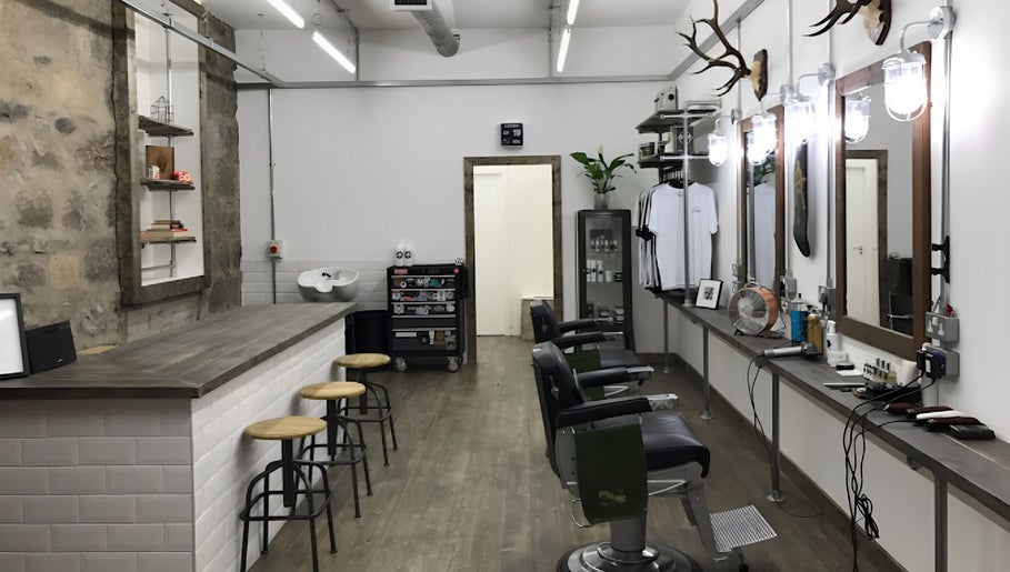 Gia beauty salon interior with rustic decor, Aberdeen, Scotland, GB.