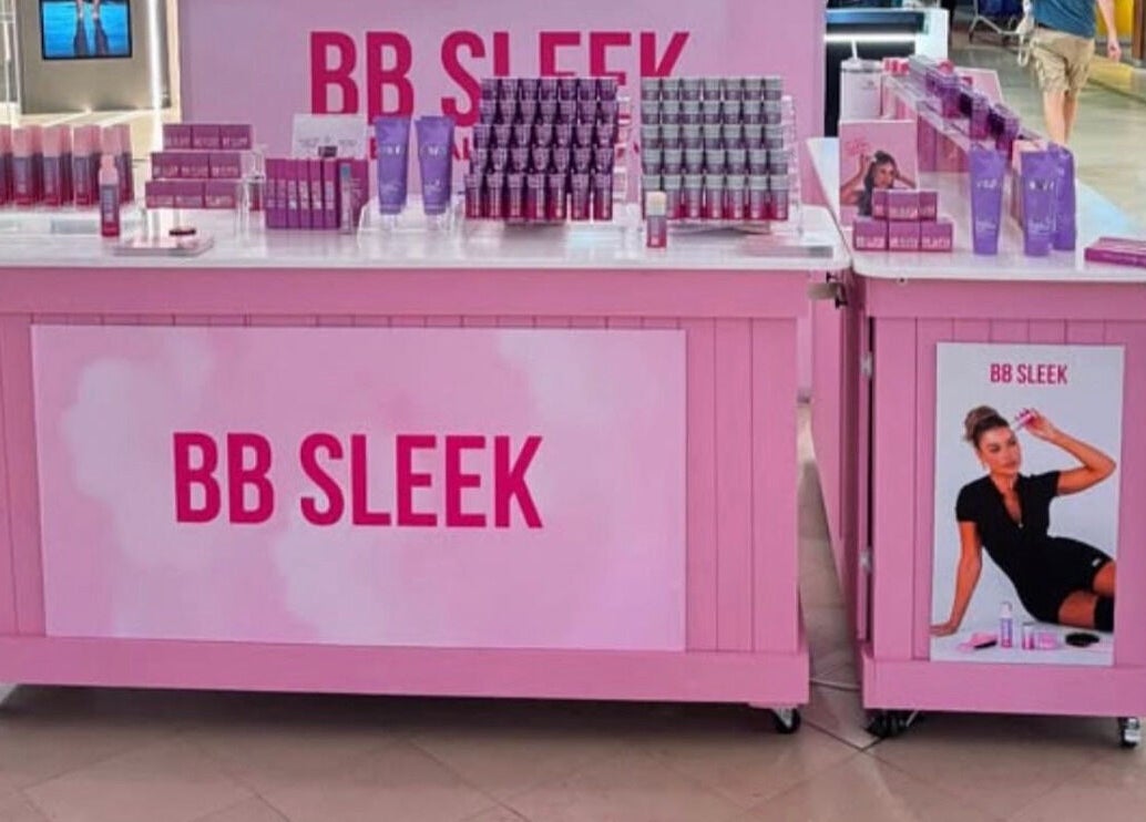 BB Sleek display at Bad & Boujee Hair - Westfield Carousel, Cannington, Western Australia, AU.