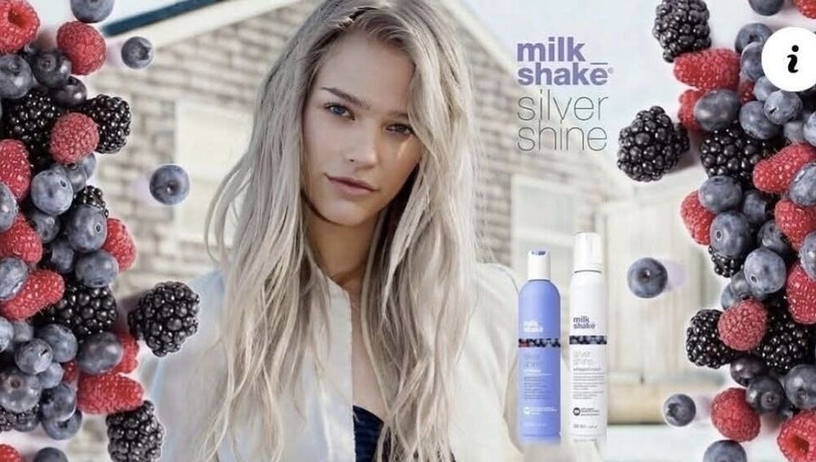 Blonde hair model with Milk Shake products at Willem Hair Design, Cape Town, Western Cape, ZA.
