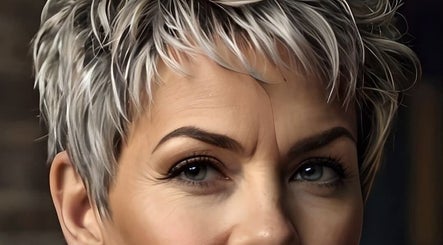 Close-up of chic pixie cut at Willem Hair Design in Cape Town, Western Cape, ZA.