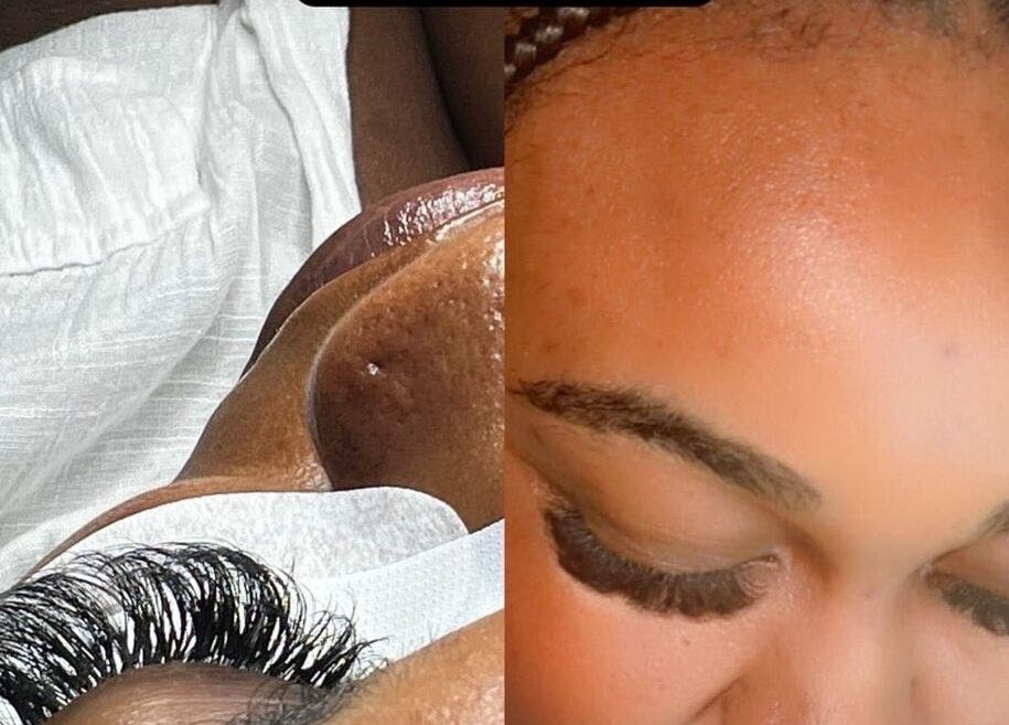 Eyelash extensions at The Lash Alchemist, Montego Bay, St. James Parish, JM. Enhancing beauty with precision.