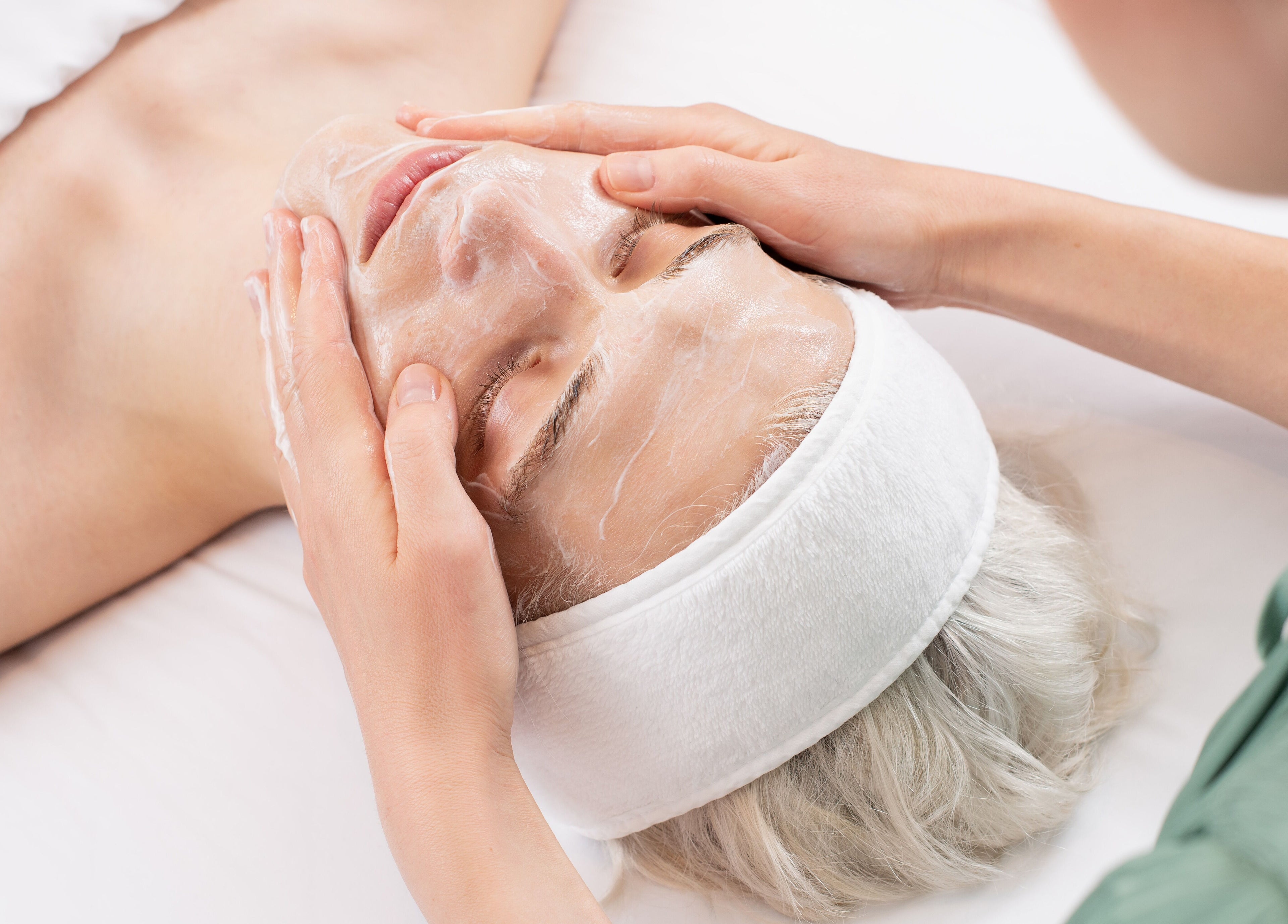 Facial treatment at Skin By Olga, Dublin, County Dublin, IE, highlighting relaxation and skincare expertise.