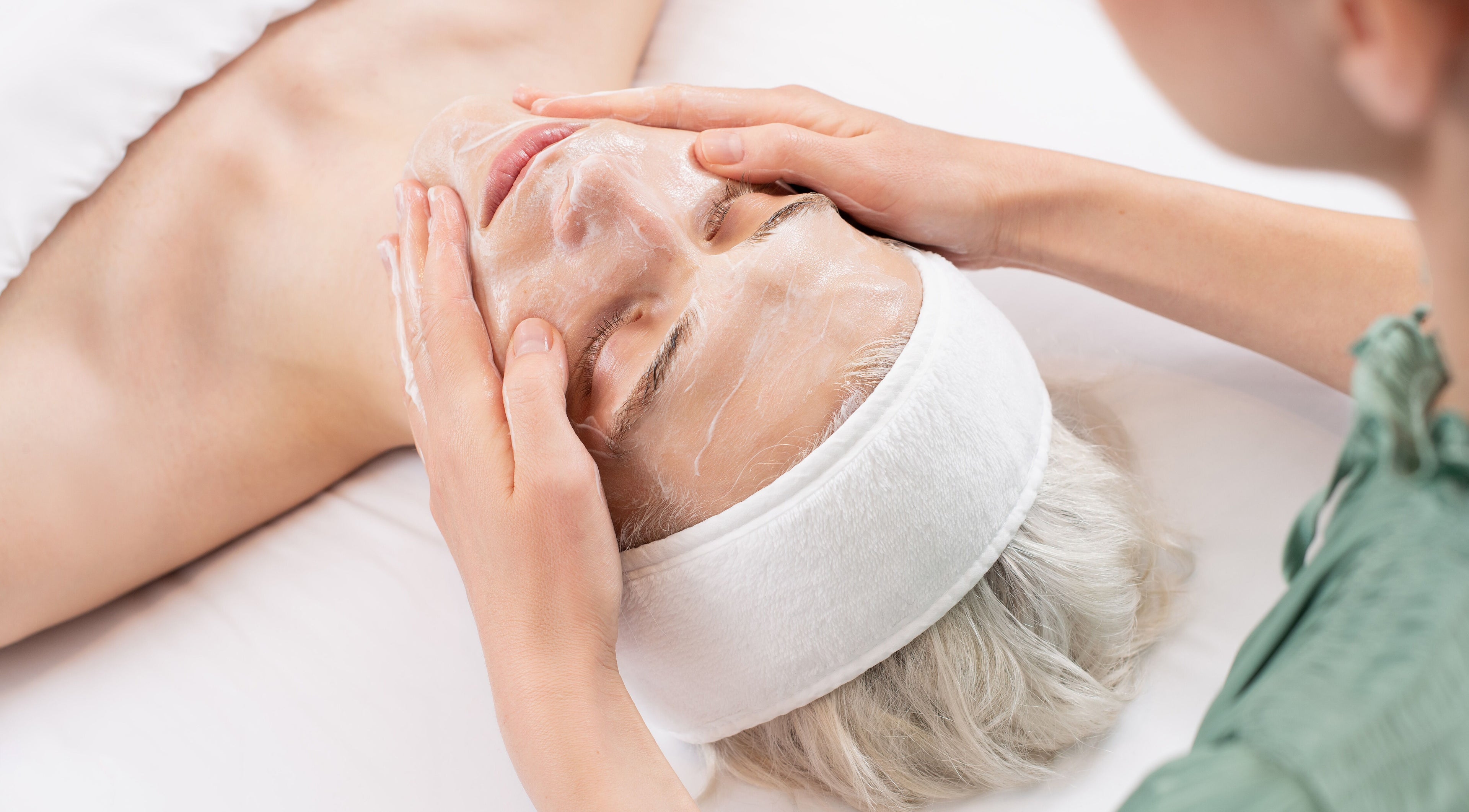 Facial treatment at Skin By Olga, Dublin, County Dublin, IE, highlighting relaxation and skincare expertise.