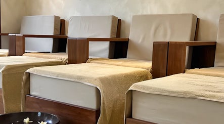 Comfortable spa chairs at Sol Spa Gili, Nusa Tenggara Barat, ID, perfect for ultimate relaxation.