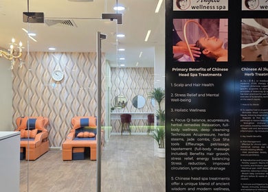 Elegant wellness interior at Angels Wellness Spa, Perth, Western Australia, AU showcasing luxurious treatment chairs.