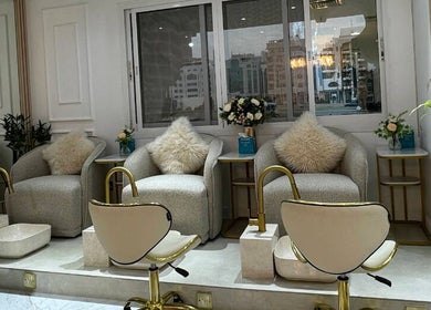 Elegant seating at Glamsoul Beauty Lounge, Abu Dhabi, Abu Dhabi, AE, offering a serene wellness experience.