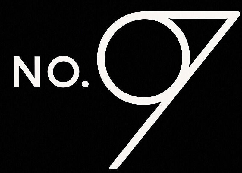 No. 97 | Barber logo op zwart in Eersel, Noord-brabant, NL, strakke en eigentijdse stijl.