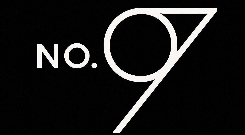 No. 97 | Barber logo op zwart in Eersel, Noord-brabant, NL, strakke en eigentijdse stijl.