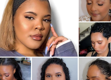 Stylish makeup looks at R Beauty, Cape Town, Western Cape, ZA. Showcasing diverse beauty transformations.