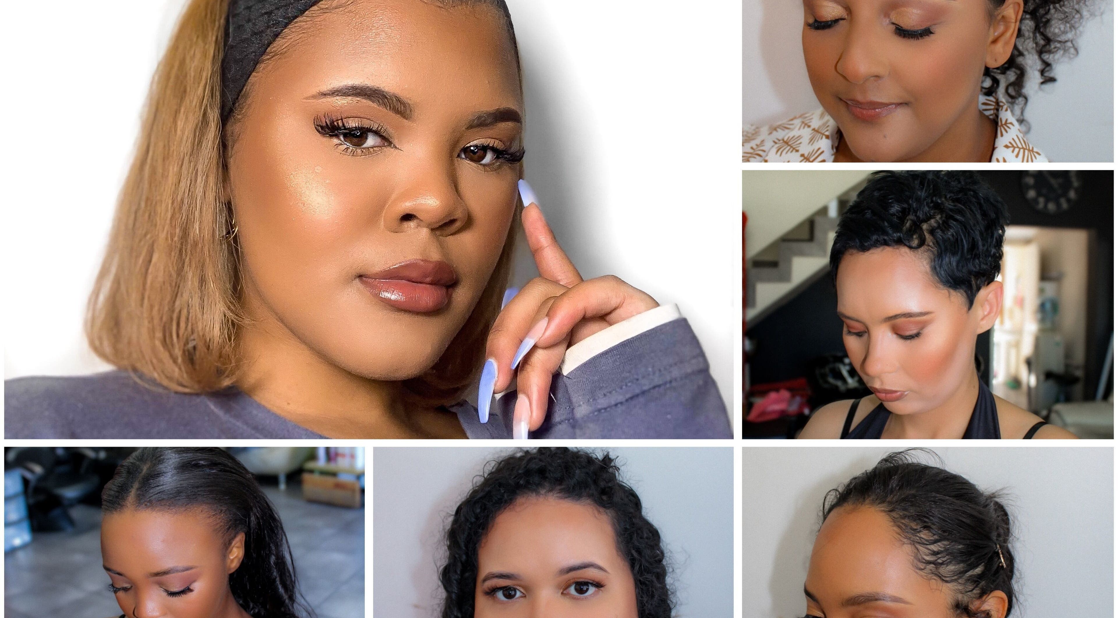 Stylish makeup looks at R Beauty, Cape Town, Western Cape, ZA. Showcasing diverse beauty transformations.