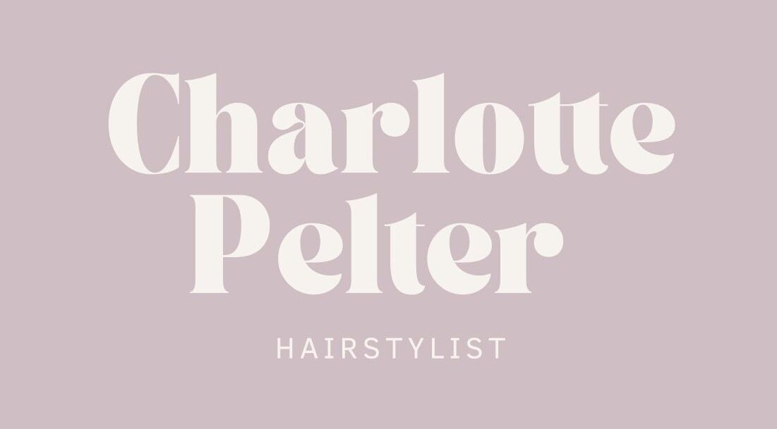 Logo of Hair by Charlotte Pelter, hairstylist in Stafford, England, GB with elegant typography.