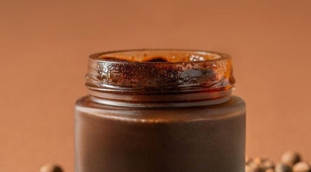 Mudita Rituals' wellness jar with earthy tones in Bali, Bali, ID. Enhance your natural glow.