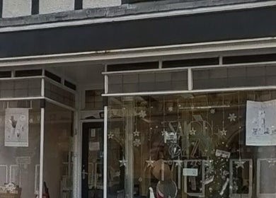 Front view of KM Sculpt & Glow beauty salon in Congleton, England, GB with elegant signage and window display.