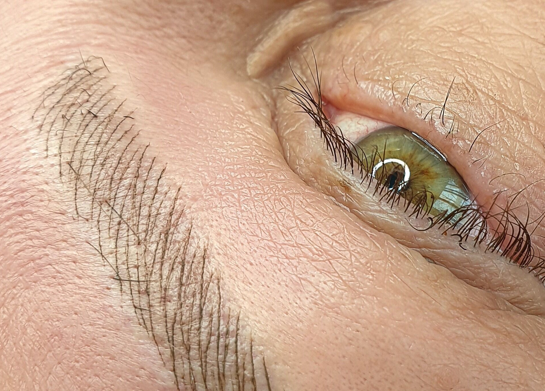 Prim-plan micropigmentare sprâncene la Academia de Micropigmentare Eliza Nae_Balotesti_Ilfov, Baloteşti, Județul Ilfov, RO.