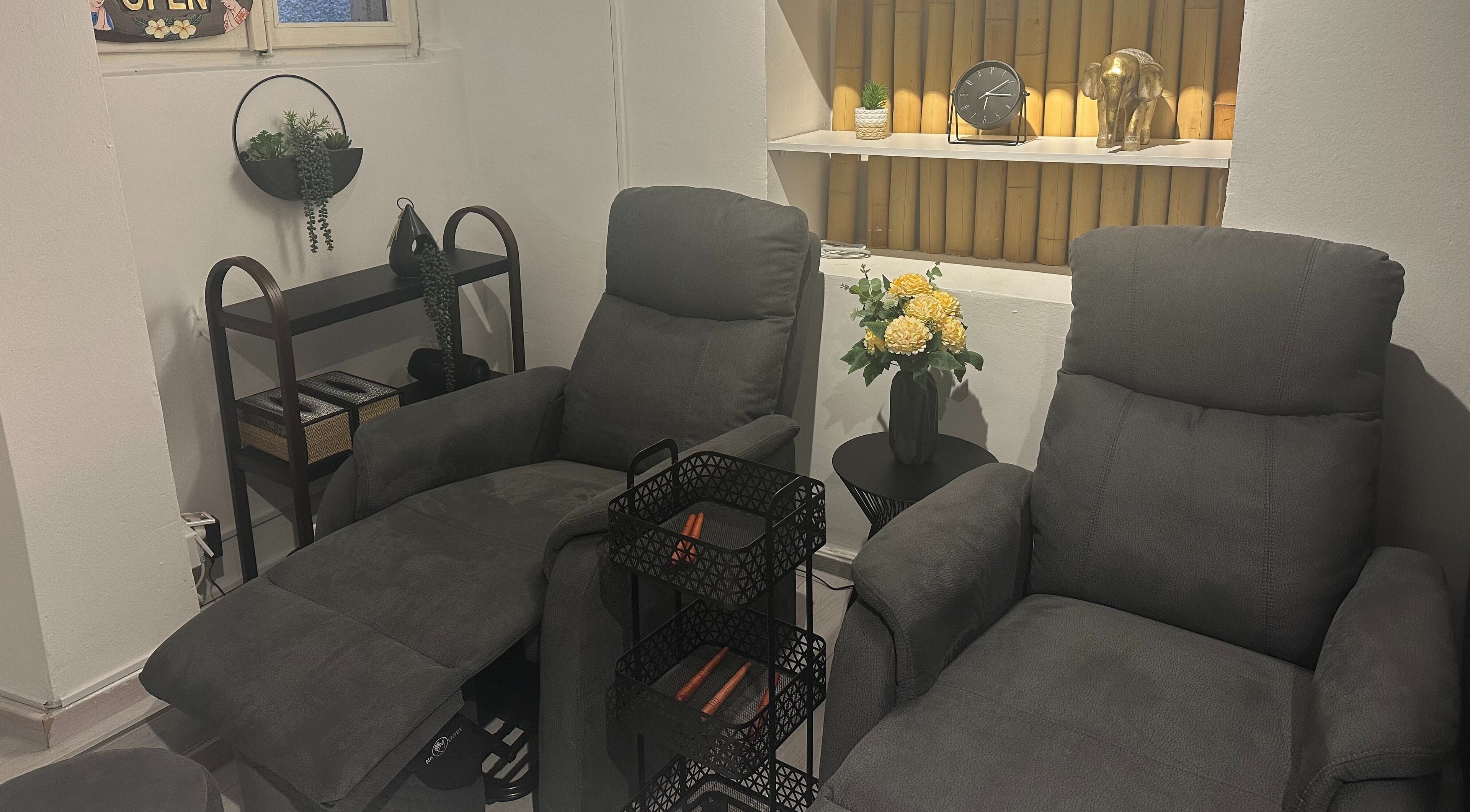 Luksuzne fotelje u Oriental Massage Ragusa, Dubrovnik, za vrhunsko opuštanje i wellness iskustvo.