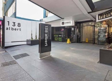 Entrance of Mystyle Thai Massages at 138 Albert, Brisbane City, Queensland, AU.