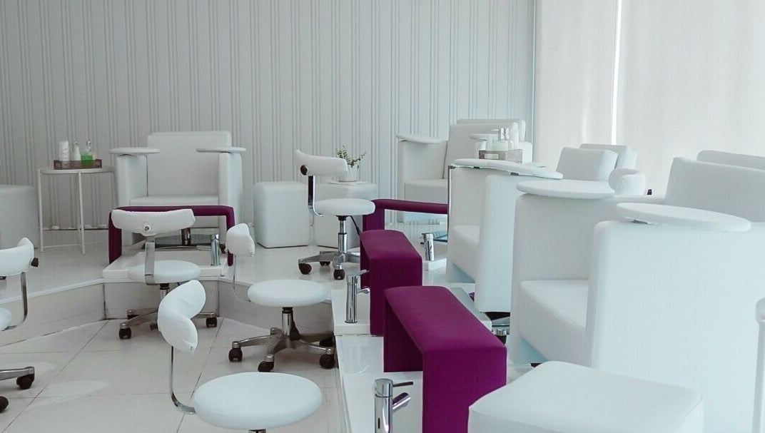 Modern interior of Nails Couture Ladies Salon, Abu Dhabi, designed for luxury and comfort in Abu Dhabi, AE.