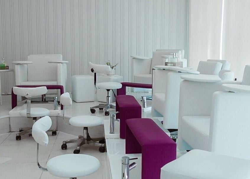 Modern interior of Nails Couture Ladies Salon, Abu Dhabi, designed for luxury and comfort in Abu Dhabi, AE.