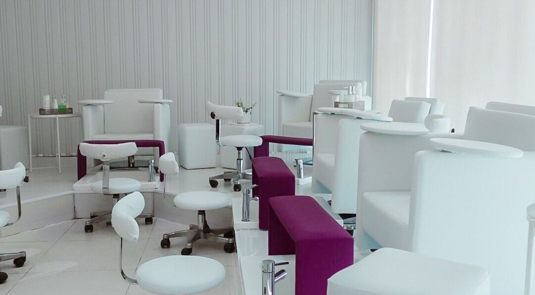 Modern interior of Nails Couture Ladies Salon, Abu Dhabi, designed for luxury and comfort in Abu Dhabi, AE.