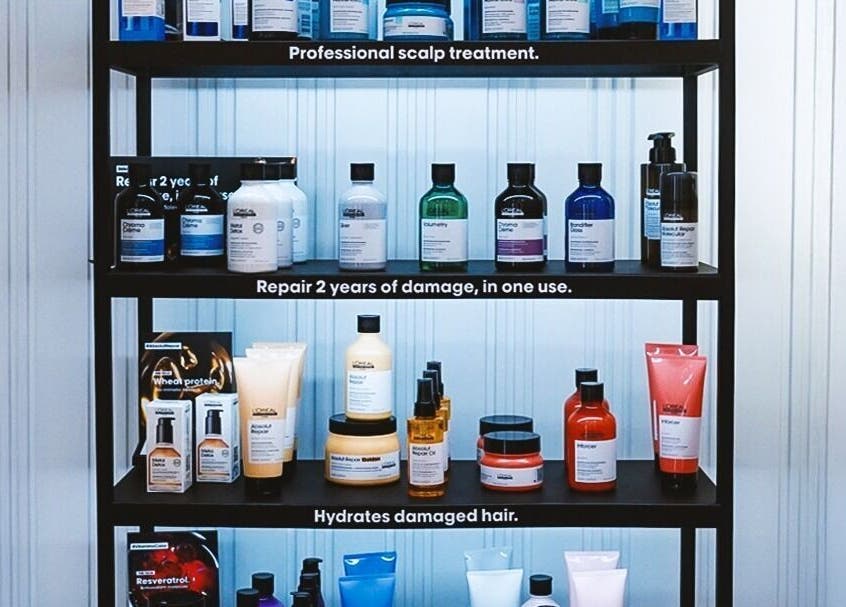 Nails Couture Ladies Salon display of hair products in Abu Dhabi, Abu Dhabi, AE for vibrant, healthy hair.