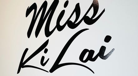 Signage with bold script of Miss KiLai Skin Glow, Laser and Brow, Mississauga, Ontario, CA