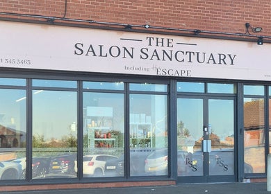 Front view of The Salon Sanctuary, Liverpool, England, GB showcasing a sleek exterior design.