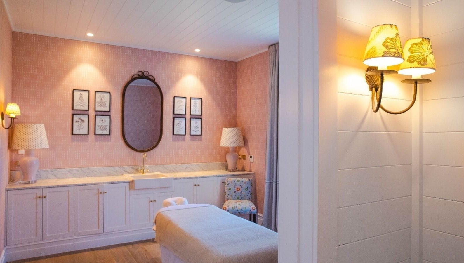 Elegant treatment room at Halcyon Wellness, Cabarita Beach, New South Wales, AU, showcasing comfort and style.