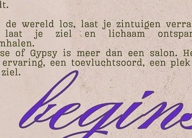 Inspirerende tekst bij House of Gypsy in Venlo, Limburg, NL met focus op ontspanning en zintuigelijke verrijking.