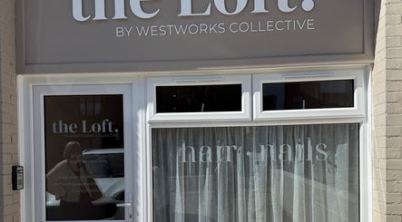 Entrance of Lauren Willett Bespoke Hair the Loft. By Westworks Collective in Bexhill, England, GB.