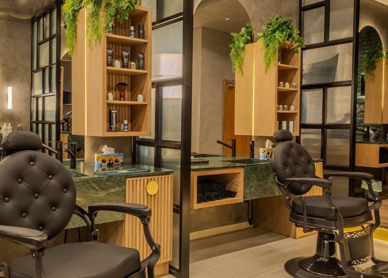 Legacy Barbers - The Verge offers modern barber chairs and stylish decor in Johannesburg, Gauteng, ZA.