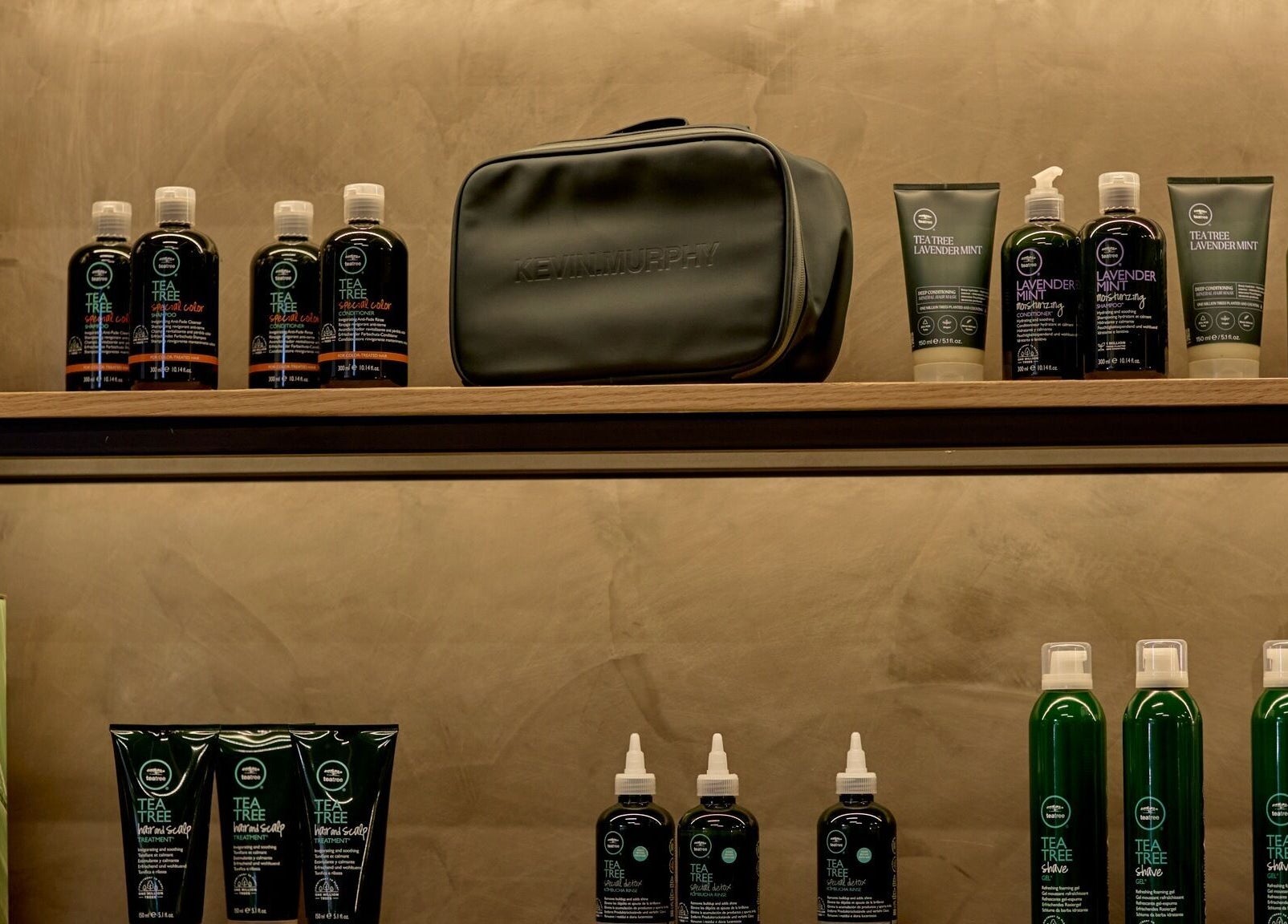 Display of premium hair products at Legacy Barbers - The Verge, Johannesburg, Gauteng, ZA.