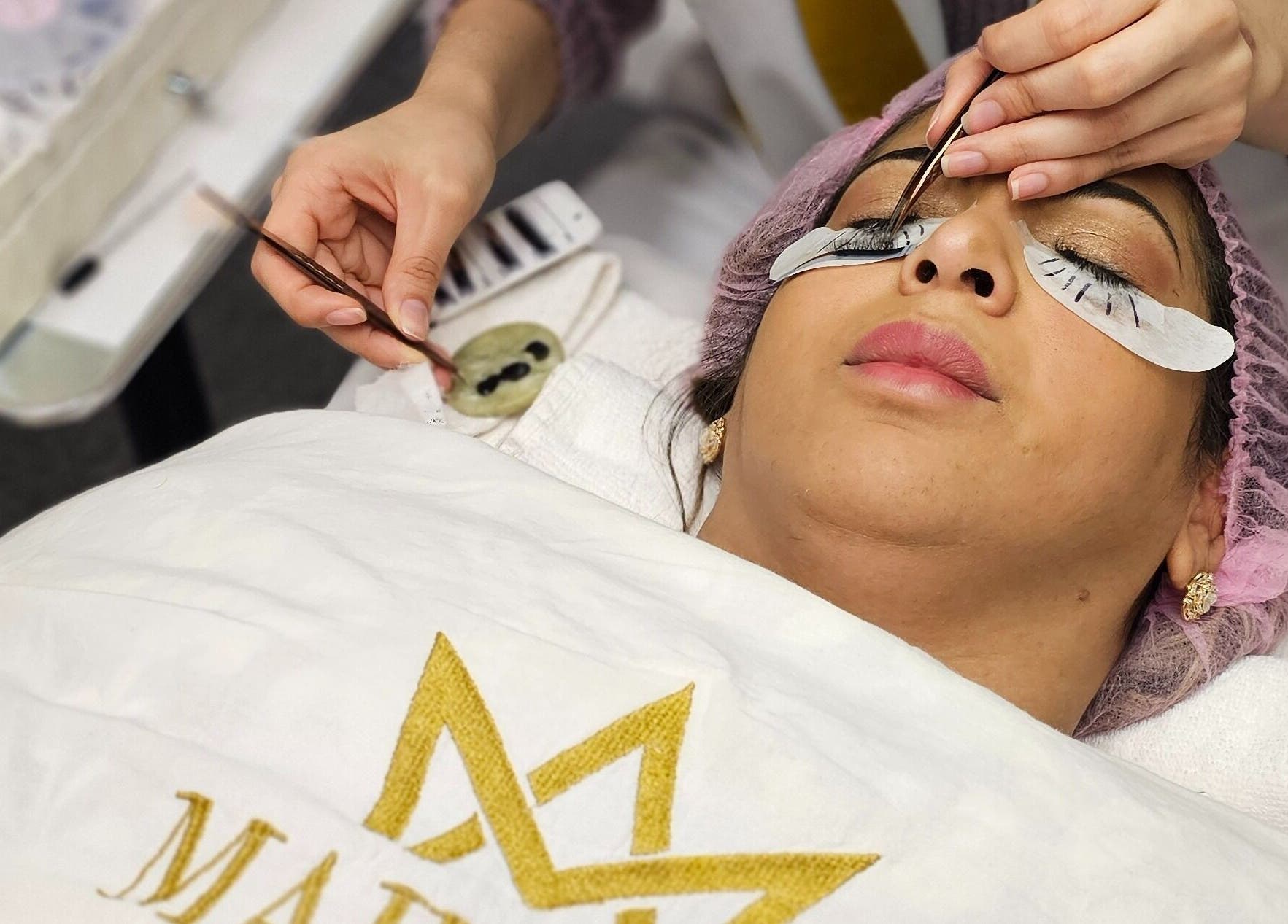 Luxury eyelash extension treatment at Majestic Day Spa, Acton, MA for premium beauty care in Acton, Massachusetts, US.