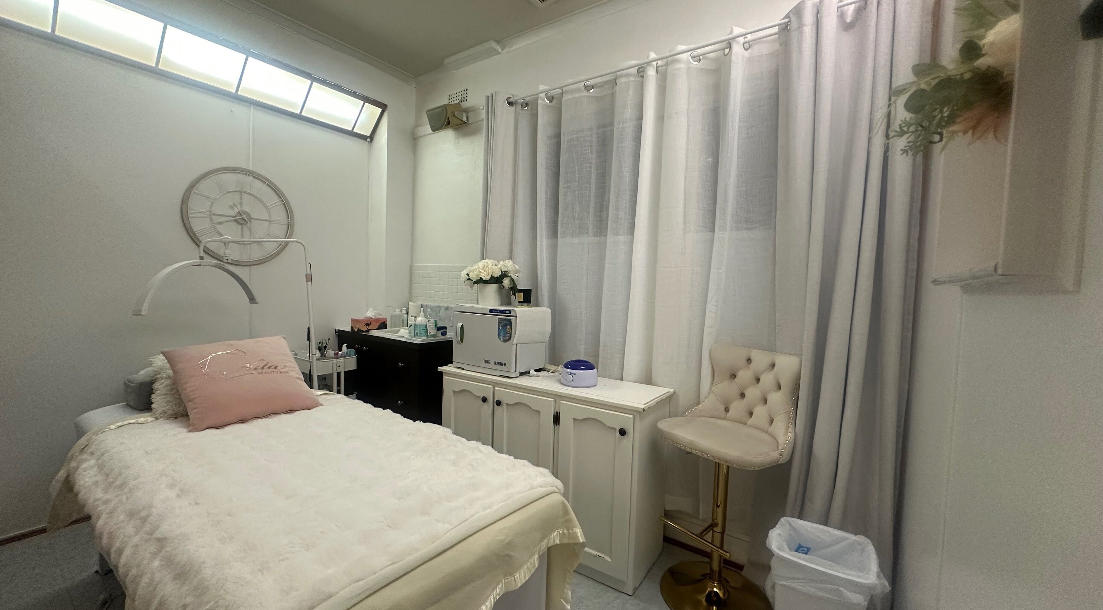 Cozy treatment room at Nita Beauty, Melbourne, Victoria, AU with plush decor and tranquil ambiance.