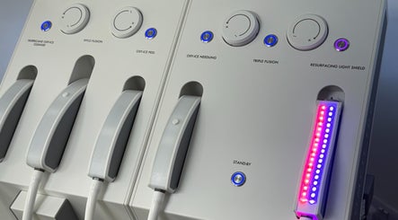 Advanced facial treatment devices at GLOWDEMIC in Old Town, Swindon, England, GB offer cutting-edge skincare solutions.