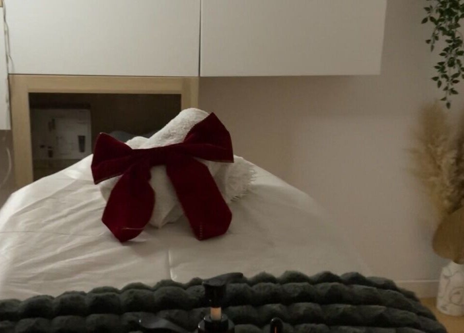 Relaxing spa massage table setup at Kobido Mallorca, Palma, Illes Balears, ES, with elegant decor.