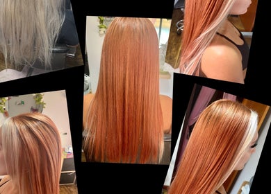 Beautifully styled hair at Heavenly Hair in Dudley Park, Western Australia, AU, showcasing luxurious coloring.