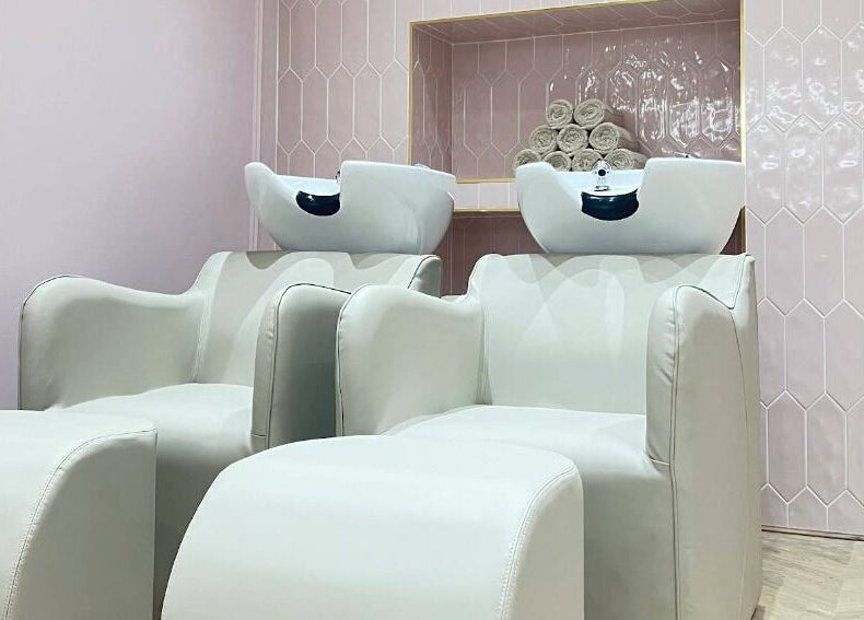 Luxurious wash stations at Nailsbyklc, Monton, England, GB, offering premium beauty services.