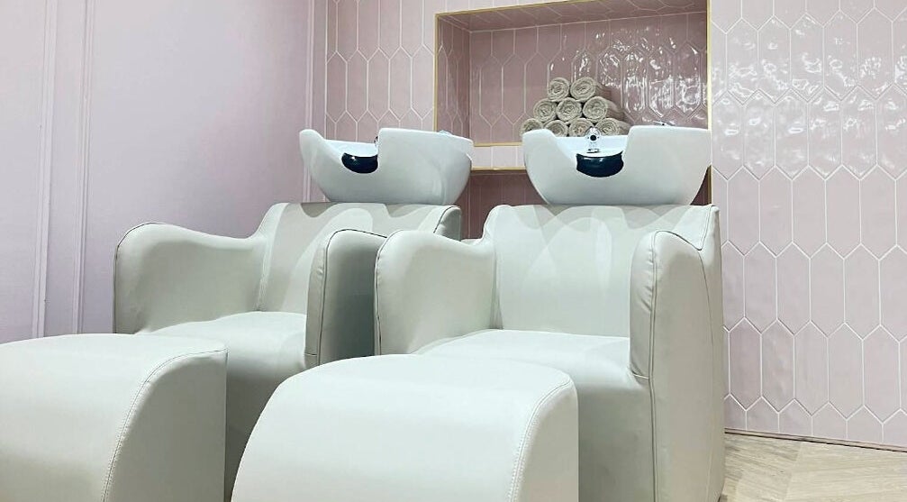 Luxurious wash stations at Nailsbyklc, Monton, England, GB, offering premium beauty services.