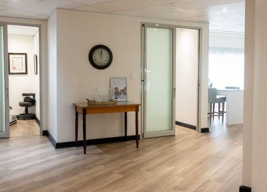 Elegant modern interior of Man Sense Waxing Studio in Johannesburg, Gauteng, ZA, showcasing sleek decor and style.