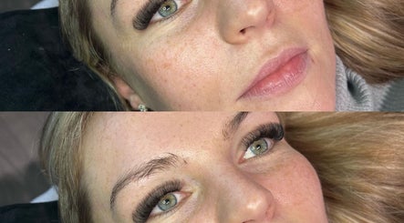Stunning eyelash extensions by Lashesbymaine_ in Farnborough, England, GB. View of detailed before and after results.