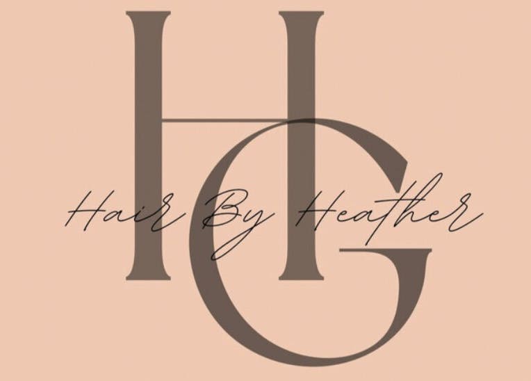 Sophisticated logo of Hair by Heather, located in Crieff, Scotland, GB, featuring stylish typography.