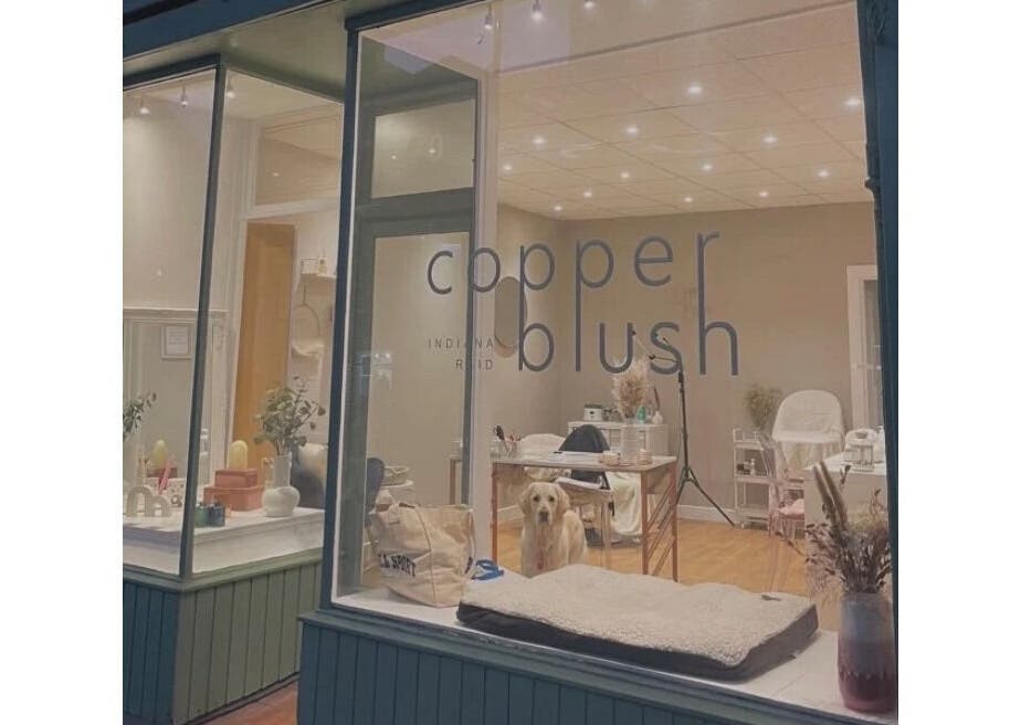 Chic salon storefront of Hair by Heather in Crieff, Scotland, GB showcasing interior elegance.