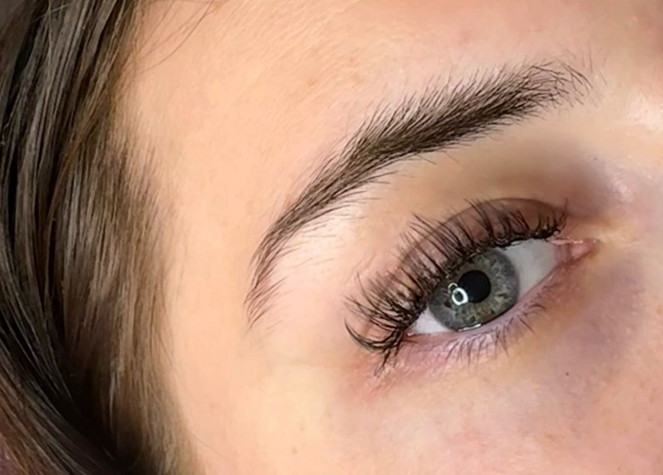 Lush eyelash enhancement at Studio Samantha, Welwyn Garden City, England, GB.