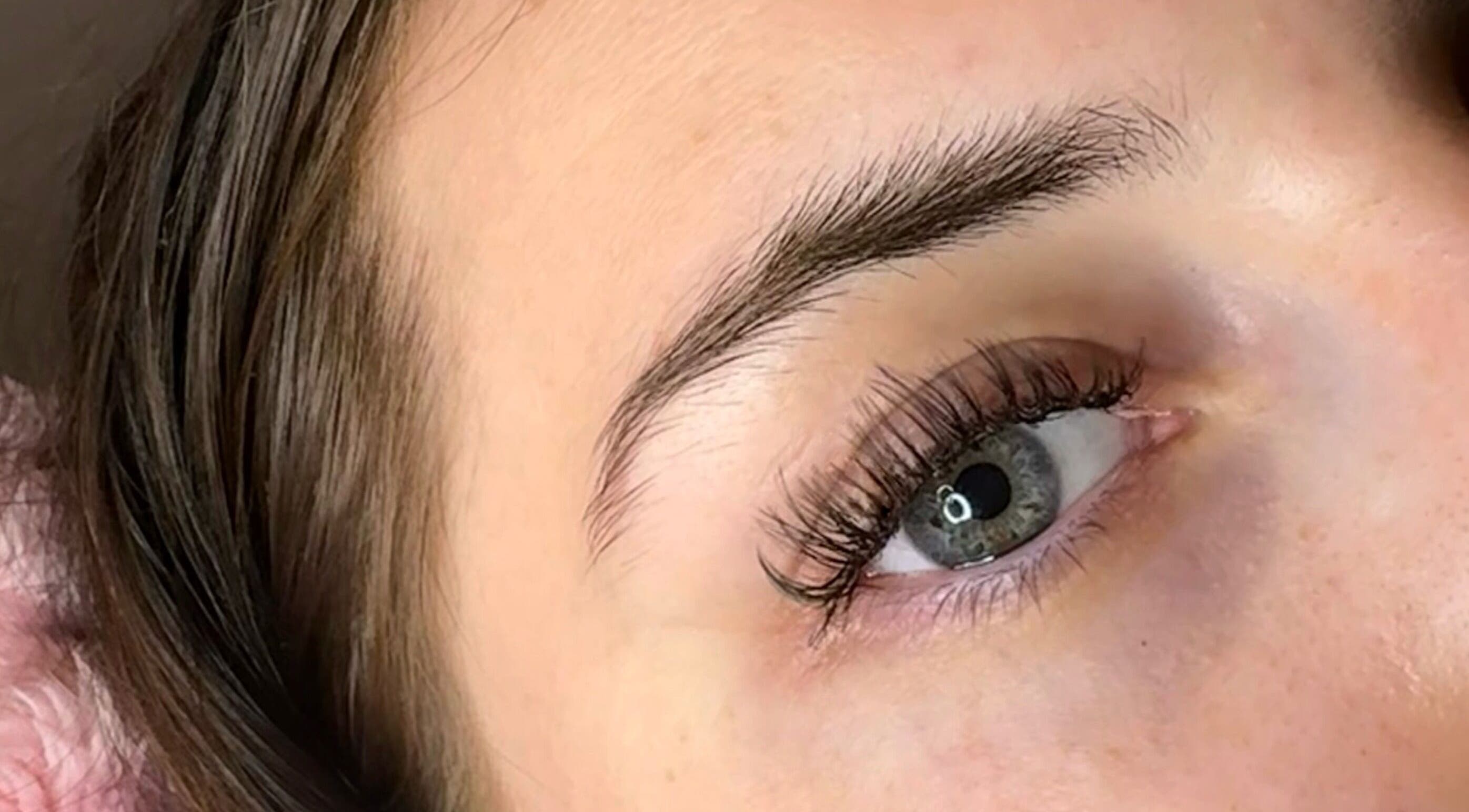 Lush eyelash enhancement at Studio Samantha, Welwyn Garden City, England, GB.