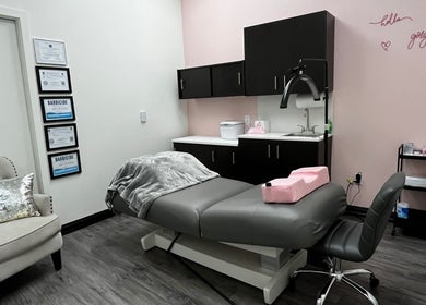 Cozy lash treatment room at A&A Lash Artistry (Aaliyah) in Richboro, Pennsylvania, US, featuring modern decor.
